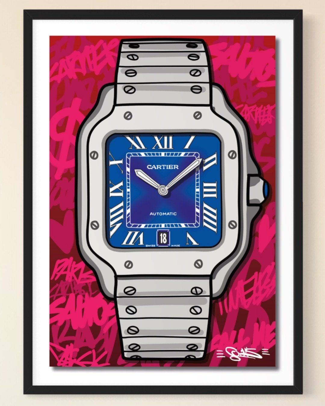 Santos the Cartier Painting (3D Artwork)