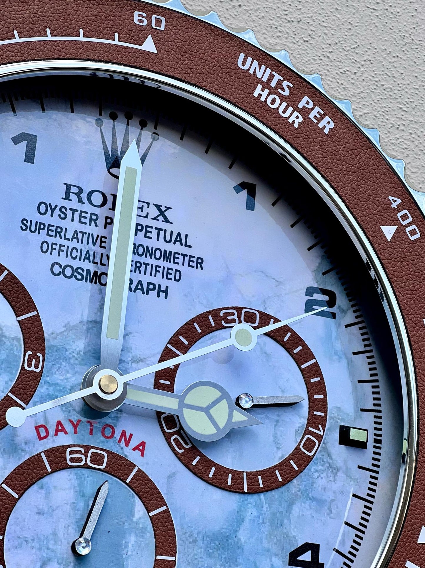Orologio Daytona Blue Marble Custom da muro