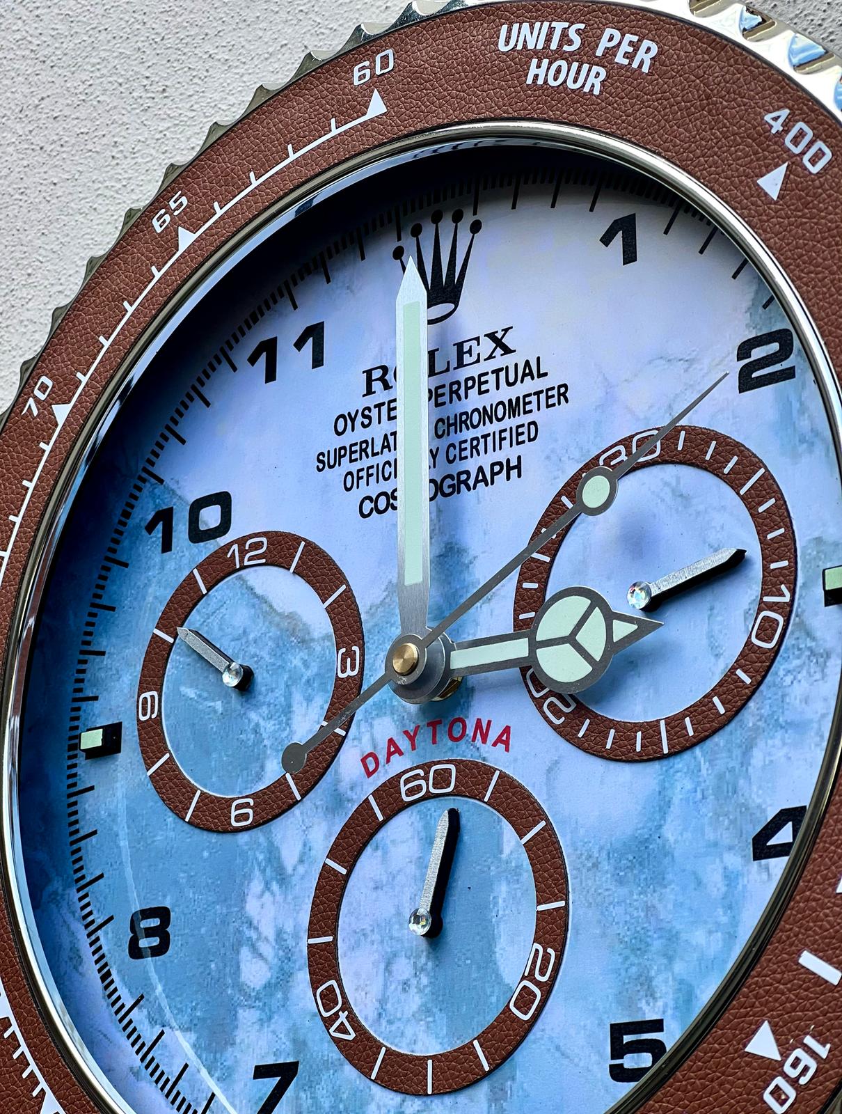 Orologio Daytona Blue Marble Custom da muro