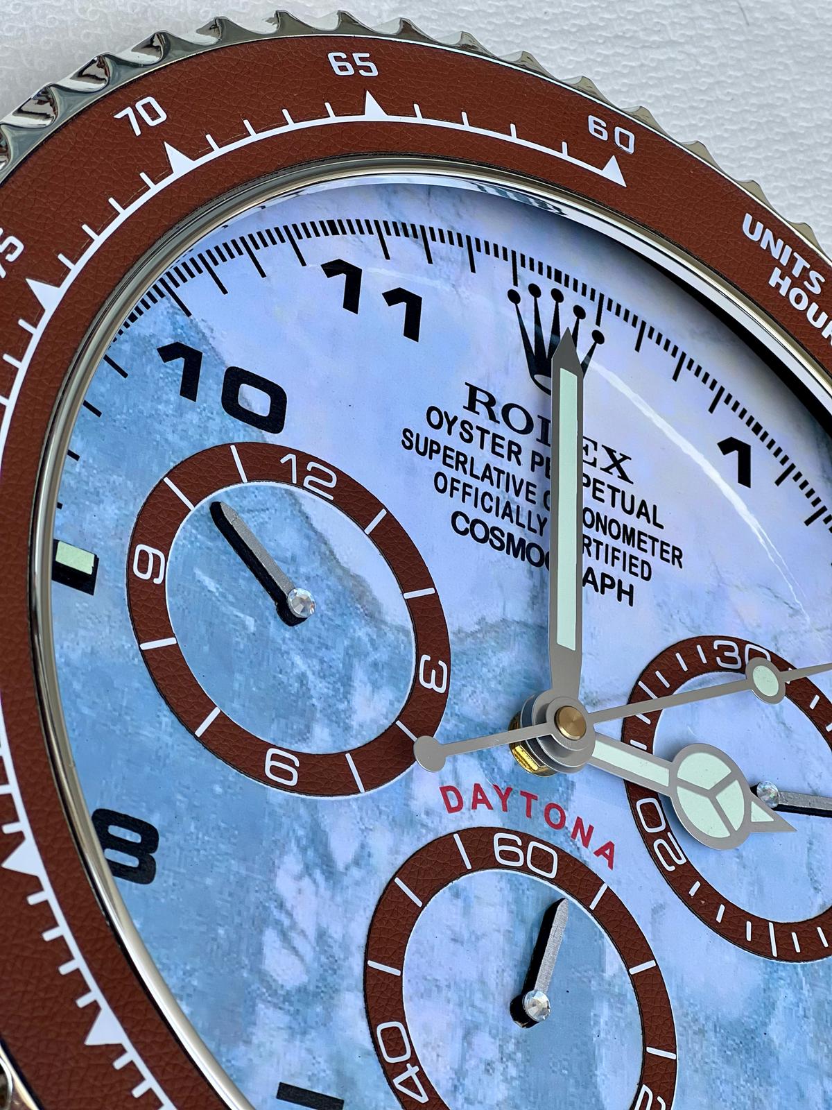 Orologio Daytona Blue Marble Custom da muro