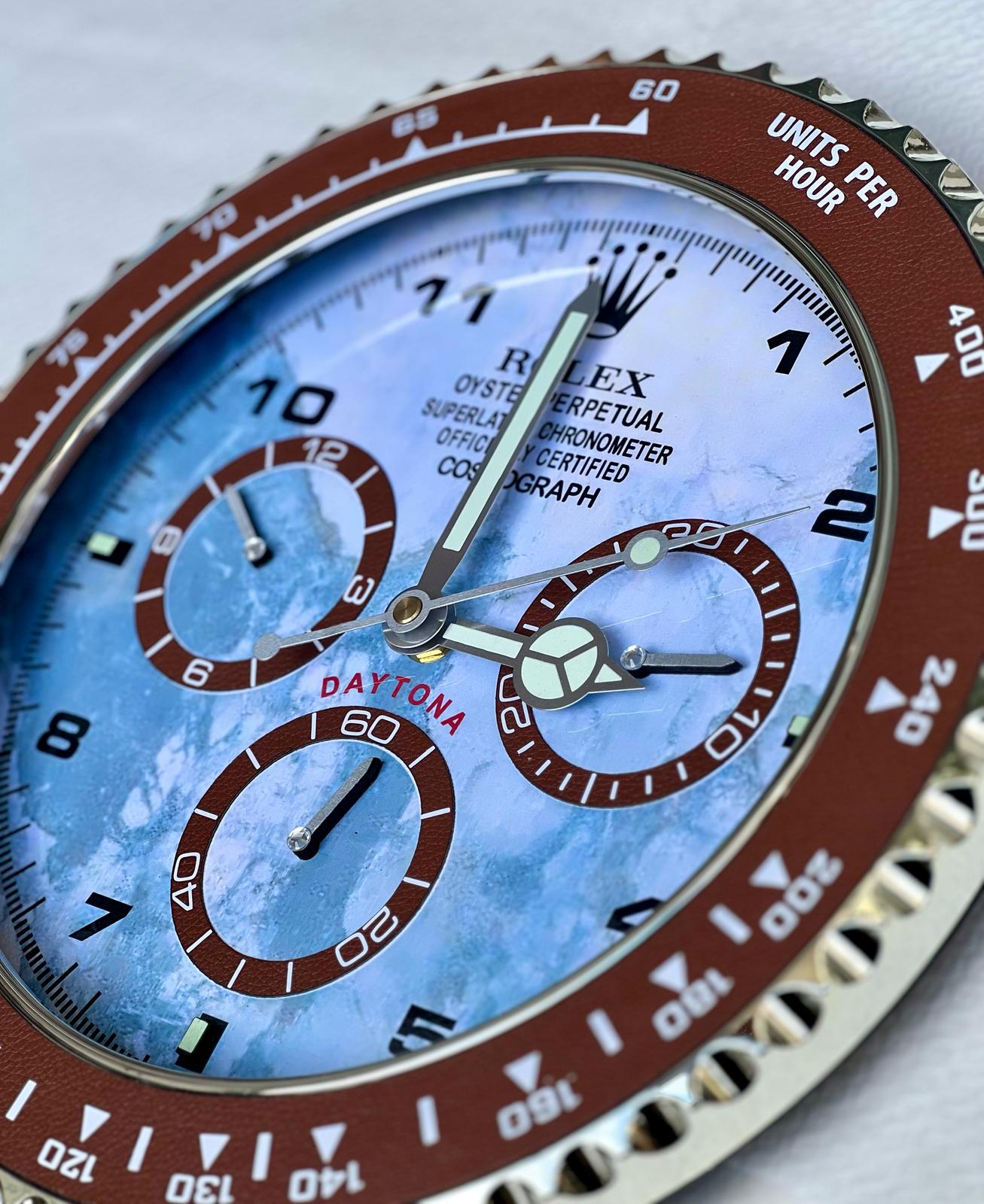 Orologio Daytona Blue Marble Custom da muro