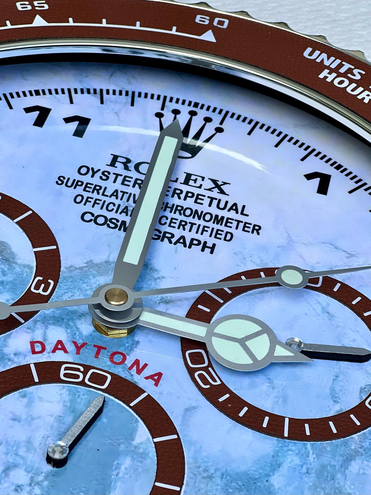 Orologio Daytona Blue Marble Custom da muro