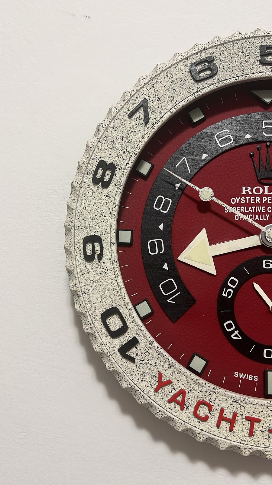Orologio Yatch-Master II Red Blood Custom da muro