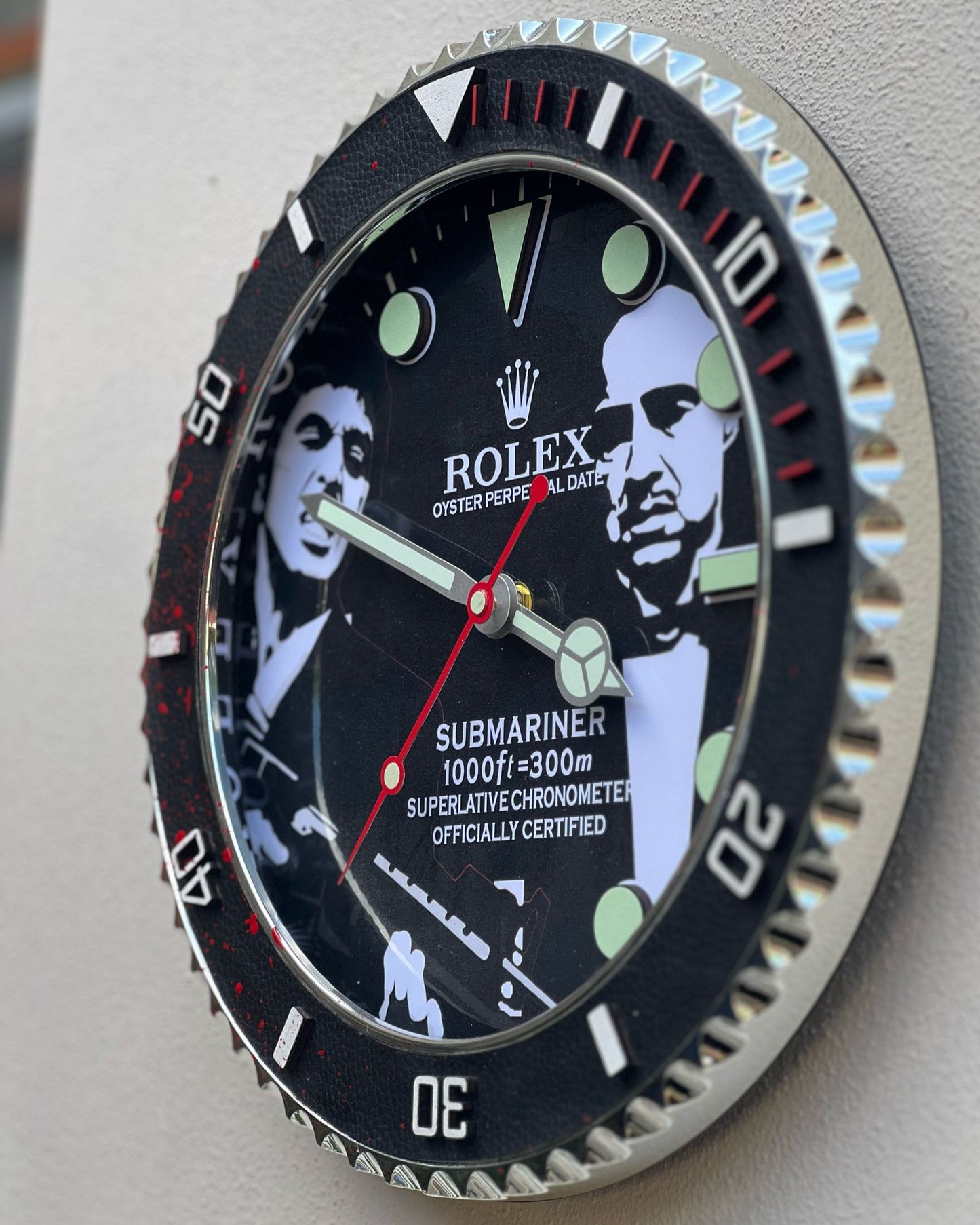 Orologio Submariner Scarface Custom da muro