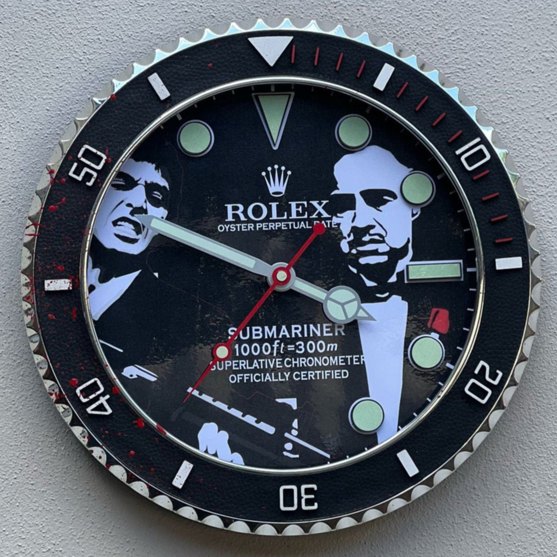 Orologio Submariner Scarface Custom da muro
