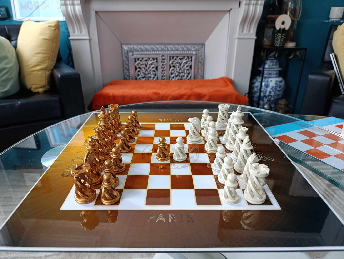 Hermes Golden Sun Chessboard ( Kleiner Artist )