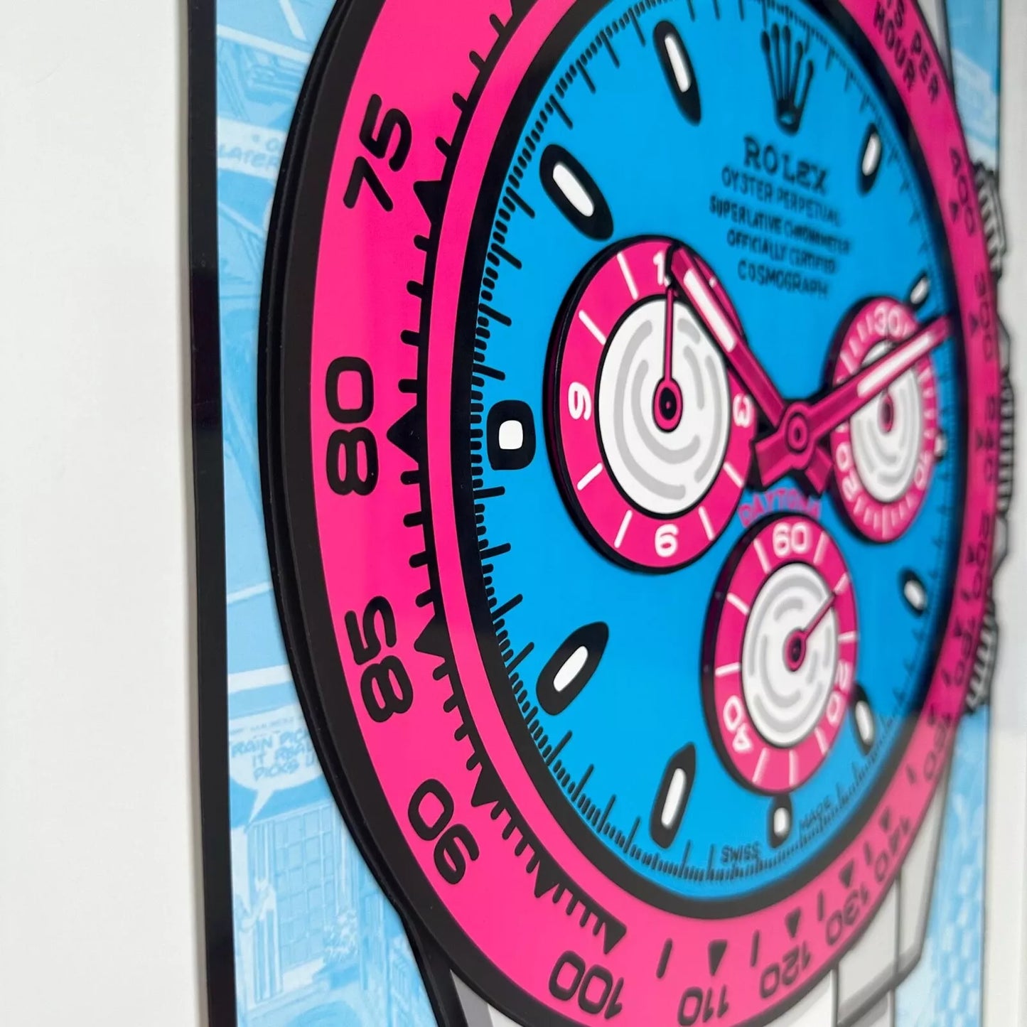 Quadro Pink Daytona (Opera d'arte 3D)