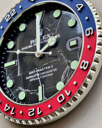 Orologio Gmt Marble Custom da muro