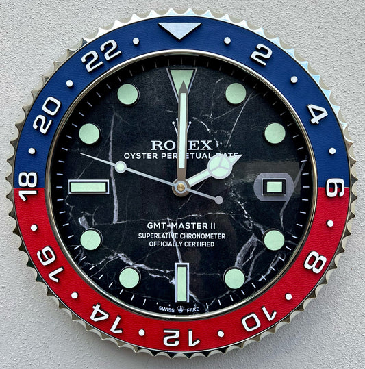 Orologio Gmt Marble Custom da muro