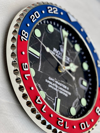 Orologio Gmt Marble Custom da muro