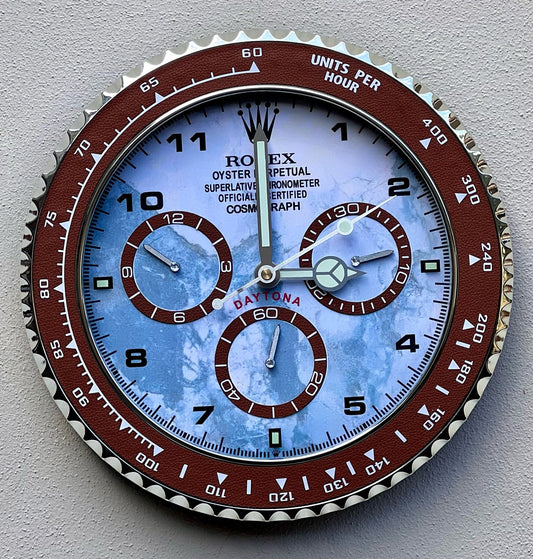 Orologio Daytona Blue Marble Custom da muro