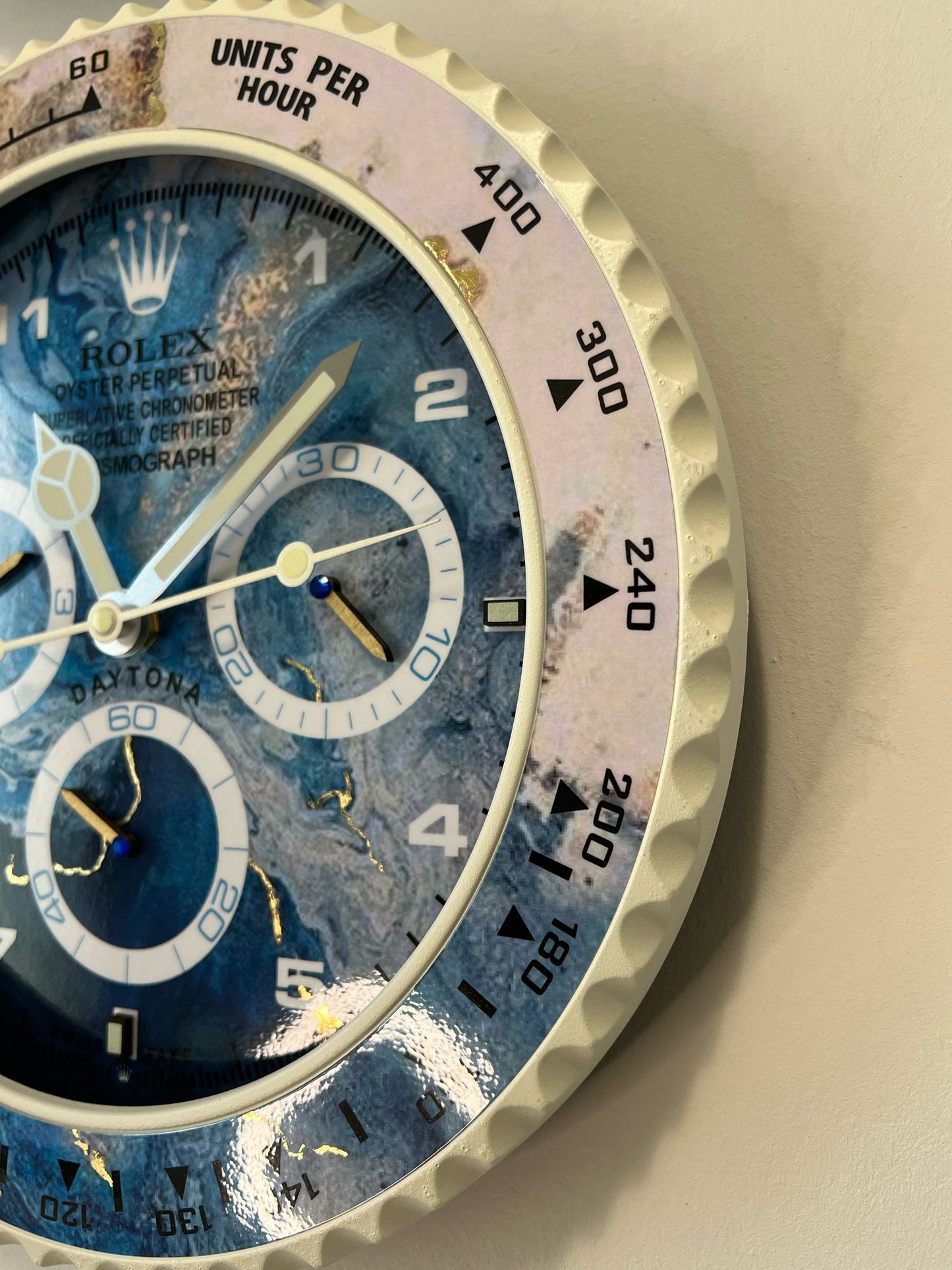 Orologio Daytona Blue Wave Custom da muro