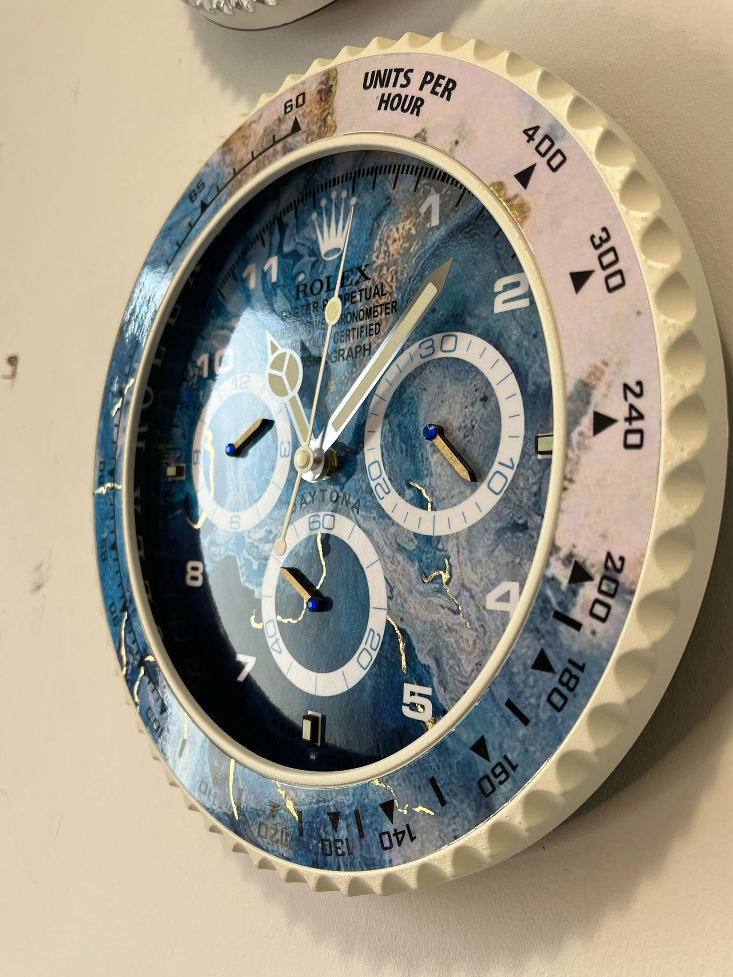 Orologio Daytona Blue Wave Custom da muro