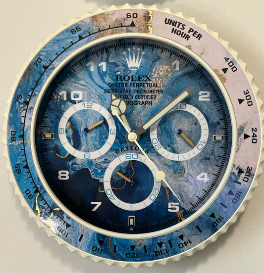 Orologio Daytona Blue Wave Custom da muro